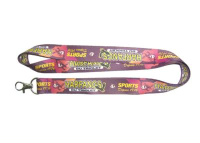 China Harfangs Heat Transfer Printing Promotional Lanyards, Customised Lanyards With Metal Hook for sale