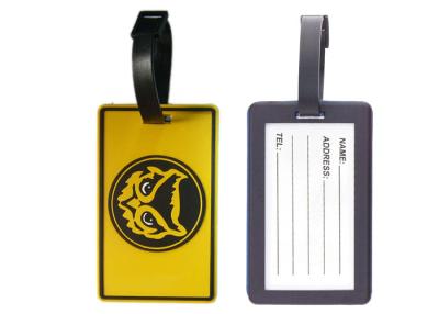China High Quality Cool Soft PVC Luggage Tag, Promotional Printed Luggage Tags for sale