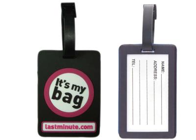 China 2D Cute Soft PVC Luggage Tag, Metal Luggage Tags For Promotional Gift for sale