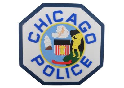 China Custom Chicago Police 2D PVC Coaster, Custom Drink Coasters For Beverage, Beer for sale
