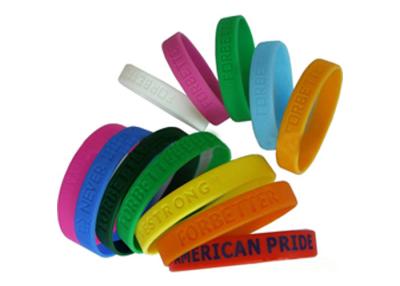 China Logo Printing Promotional Gift Silicone Rubber Bracelet For Boys And Girls for sale