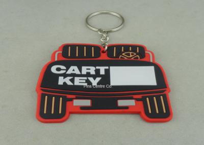 China Stamping / Die Casting Rubber Key Chain , Design Your Own Custom Shaped Keychains for sale