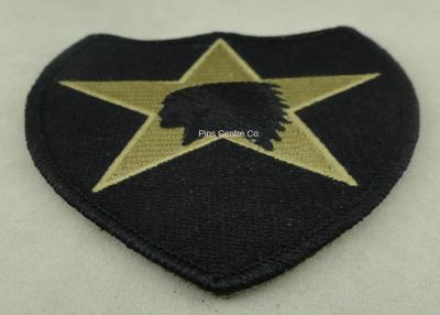 China USA Military Personalised Embroidered Badges , Embroidery Custom Cloth Patches for sale