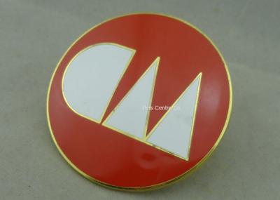 China Gold Plating Zinc Alloy Pin Badge Custom Cloisonne Hard Enamel Metal Name Badges for sale