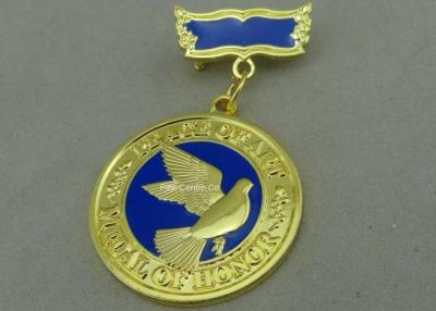 China 3D de cobre amarillo mueren el esmalte duro sellado 100m m * 70m m de las medallas de encargo de los premios en venta