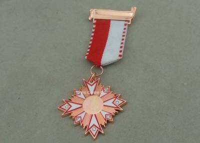 China Carnival Awards Medals In 3D Design , Zinc Alloy Competition Medals With Silver Plating for sale