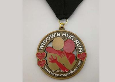 China Custom Bronze Enamel Jiu Jitsu Medals , Die Casting Souvenir Zinc Alloy Canada Medals for sale
