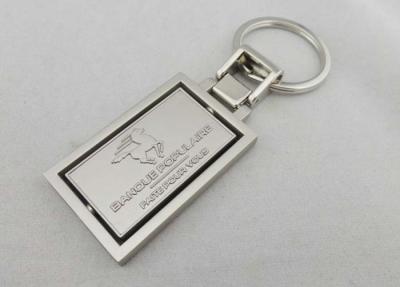 China Banoue Spinning Promotional Keychain with Spinning Logo and Misty Nickel Plating for sale