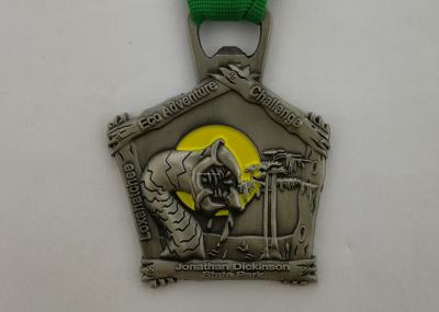 China Durable Custom Sports Medallions , Promotional Awards Ribbon Running Race Medals for sale