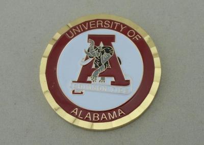 China University Of Alabama Personalized Coins With Soft Enamel , 50.8mm Dia for sale