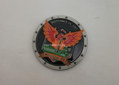 China Diamond Cut Edge Military Coin , Personalized Hard Enamel Air Force Coins for sale