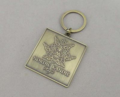 China Nordic Kandie Promotional Keychain By Zinc Alloy With Antique Gold Plating for sale