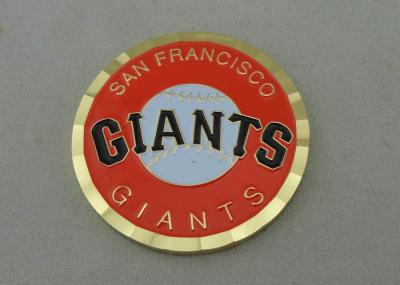 China Die Struck San Francisco Giants Personalized Coins 2.0 Inch and Gold Plating for sale
