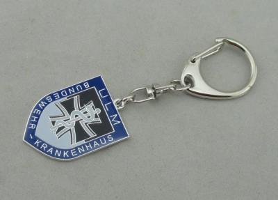 China Ulm Promotional Key Chain by Brass Stamped With Soft Enamel and Nickel Plating for sale