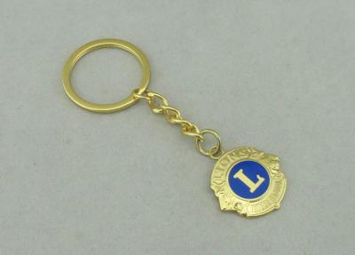 China 3D Design Brass Stamped Soft Enamel With Gold plating Promotional Keychain For Lions for sale