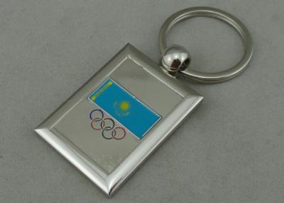 China Imitation Hard Enamel Olympic Promotional Key Chain With Nickel Plating , Zinc Alloy Special Key Hole for sale