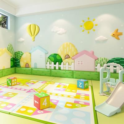 China Kids Safety Soft Indoor Soft Wall Protection With 3D Designs for Preschool Interior Decorations for sale