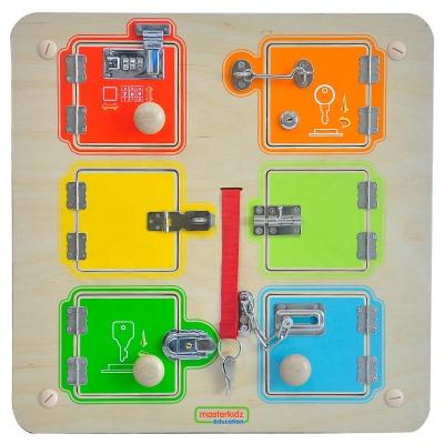 China Child Care Center birch plywood material educational basic skills toys wood locker board games for Creche for sale