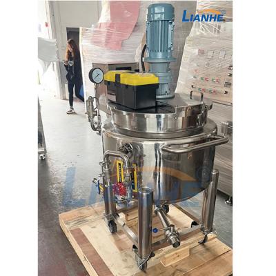 China GMP Cosmetic Detergent Homogenizer Emulsifier Mixer Agitator Movable Type for sale