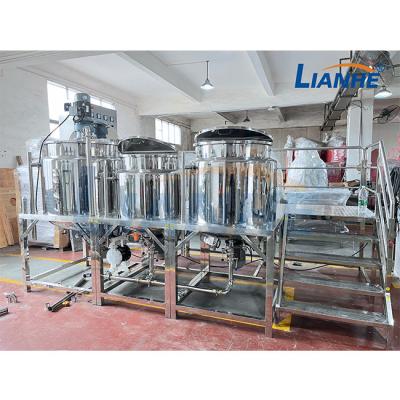 China Cleanser Essence Homogenizer Emulsifier Stainless Steel Auto Agitator Cosmetic Mixer for sale