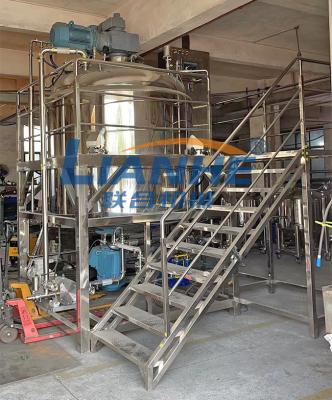 China 3000L Vacuum Emulsifying Mixer With Load Cell Cosmetic Cream Making Machine for sale
