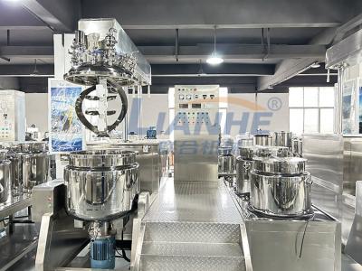 Chine machine de émulsification de levage hydraulique de mélangeur de homogénisateur du vide 200L cosmétique à vendre