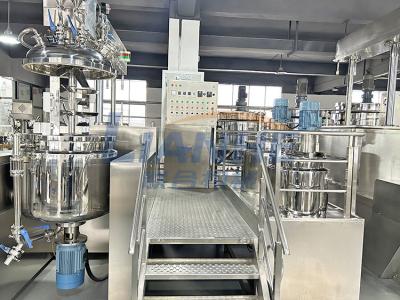 China máquina interna y externa de 300L de la circulación del vacío del homogeneizador de la crema del mezclador en venta