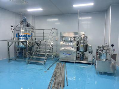 China A linha de produção misturador homogêneo dos cosméticos do champô cola a máquina de emulsão de creme à venda