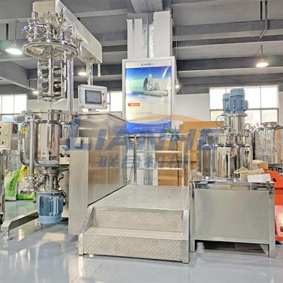 China Stainless Steel PLC Vacuum Emulsifier Mixer Machine 150L Practical for sale