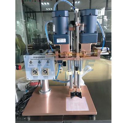 China Semi Automatic Bottle Capping Machine 220V/110V With 4 Rollers for sale