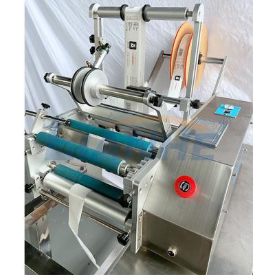 China 10-110mm Round Bottle Labeling Machine 220V Semi Automatic for sale