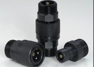 China Single Handed Operation Hydraulic Connectors Fittings Black Q/ZB275-77 Metric Thread for sale