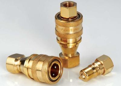 中国 KZDの油圧速いカップリングの高性能真鍮ISO7241-Bを接続する 販売のため
