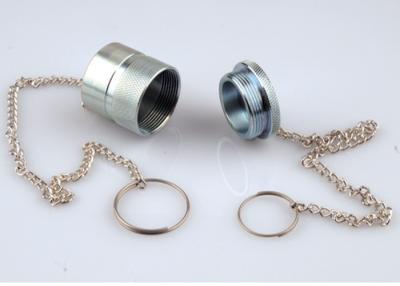 China Interchange Metal Hydraulic Coupler Dust Caps KZE-BA Threaded Connection Type for sale