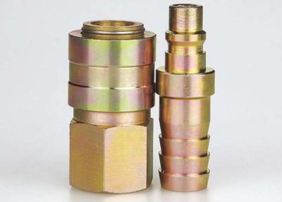 China Steel Valve Locking Type Quick Release Pneumatic Connector LSQ-HX In Brass / Steel for sale