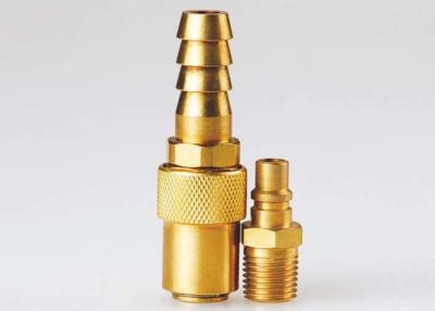 China High Flow Pneumatic Quick Release Coupling , Mini Brass Quick Release Coupling for sale