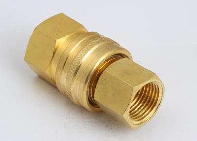 China American Type High Flow Quick Connect Low Pressure Drop LST Hydraulic In SS304 / Brass for sale