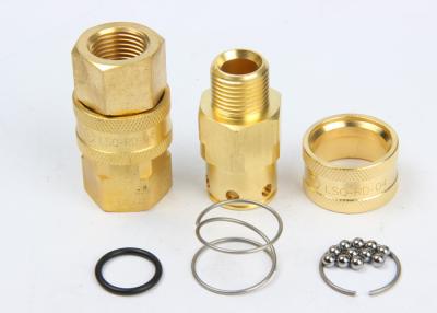 China Valveless Structure High Flow Coupler Brass / SS304 LSQ-RD Interchange With NITTO TSP for sale