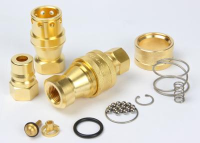China Brass Hydraulic Quick Couplers Under Pressure NPTF Female Thread For Water for sale