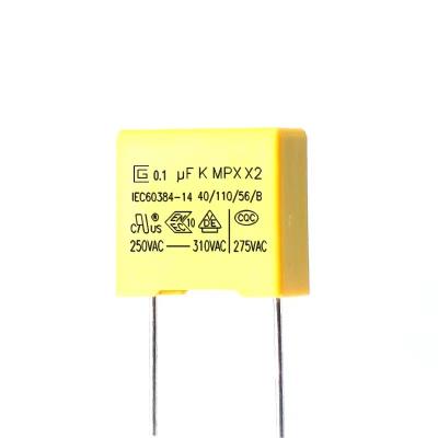 China 0.1 UF Capacitor 300V  Anti Interference Capacitor With Self Healing Property for sale