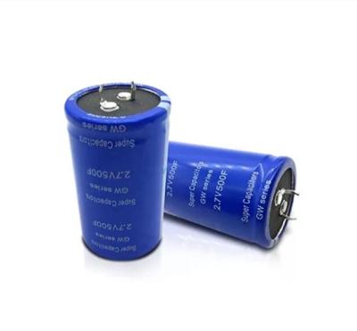 China VDE Super Capacitor 2.7 V 500F Long Cycle Life High Output Power for sale