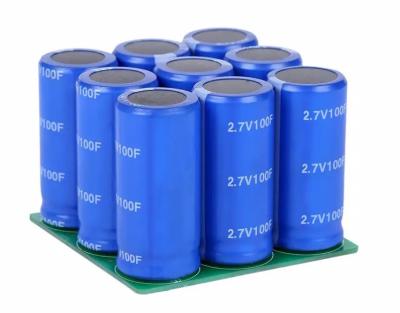 China Fast Charge Super Capacitor 2.7 V 100 F Long Life High Efficiency​ for sale