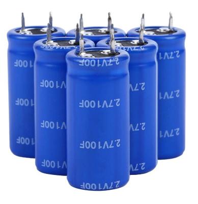 China Long Cycle Life 100f 2.7 V Supercapacitor Good Ultra Low Temperature Characteristics for sale