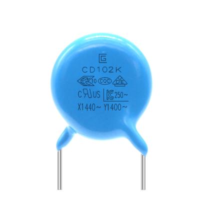 China Compact 102K Capacitor Excellent Active And Passive Flame Resistant Abilities for sale
