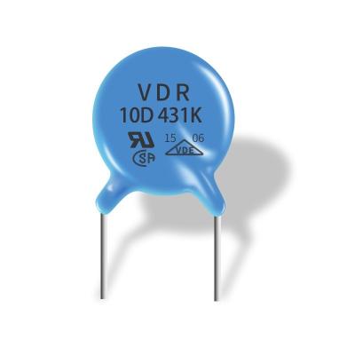 China Varistor de óxido metálico pequeno do tamanho 10D 431k que responde rapidamente ao transeunte sobre a tensão à venda