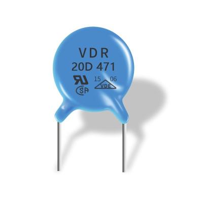 China Forma del disco del varistor 20D471K de los MOVIMIENTOS del OEM para las líneas de señales de baja fricción en venta