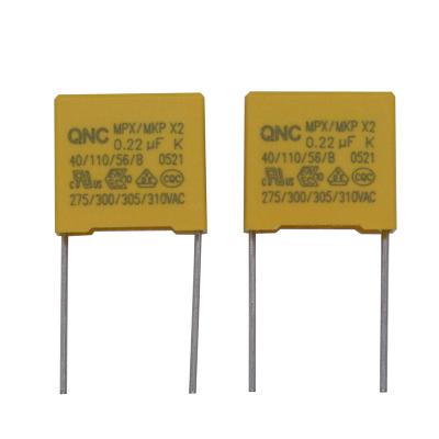 China Radial X2 Safety Capacitor 10.1UF 0.47UF1.0UF 2.5 Times Surge Voltage -40.C To 85.C Operating Temperature Range for sale