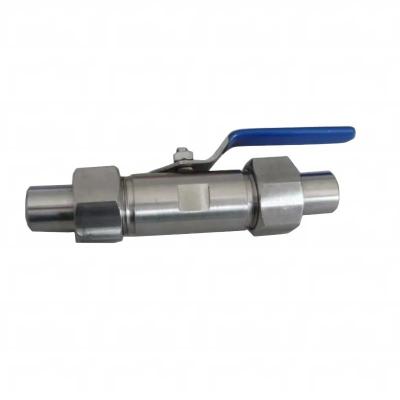 China 304 stainless steel loose wide welded ball valve Q21F-16P stainless steel wide butt welded ball valve for sale