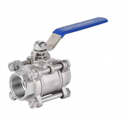 China Three-piece ball valve high platform 304 stainless steel 3PC wire welding 1 inch 2 inch for sale