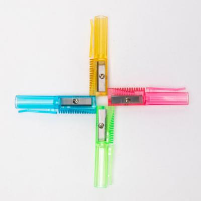 China Unique Transparent Pink Creative Pencil Sharpener for sale